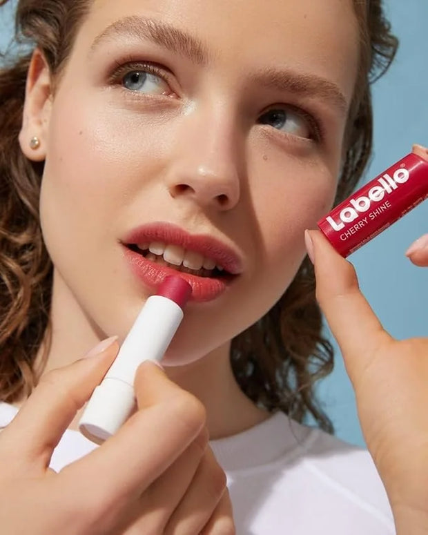 3 LABELLO CHERRY FRUITY SHINE LIP BALM