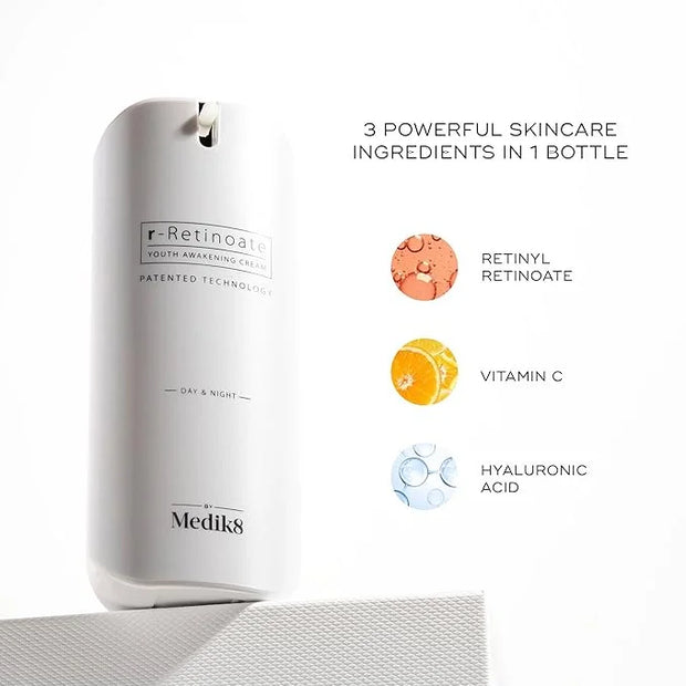 Medik8 R-Retinoate Day & Night - Intensive Hydrating, Plumping Vitamin A Face Serum - Reduces Fine Lines, Wrinkles - Vitam...