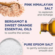 Dr Teal's Pink Himalayan Salt Body Scrub, Restore & Replenish with Pure Epsom Salt & Essential Oils, 16 oz (Pack of 3) - P...