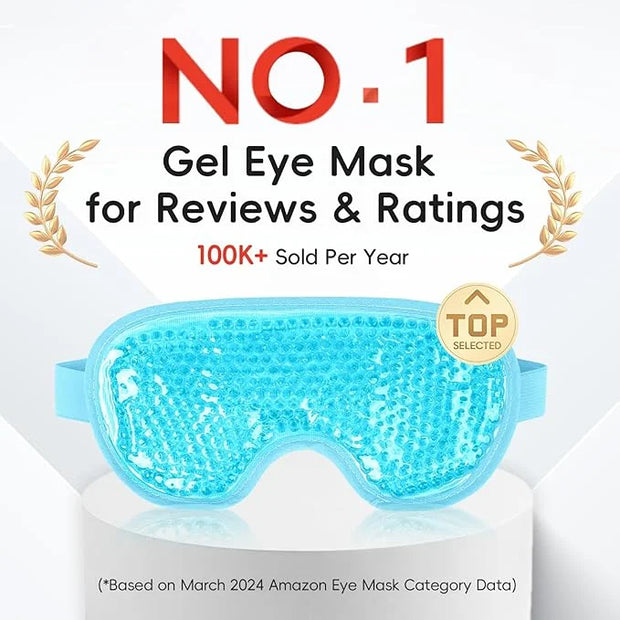 NEWGO Cooling Eye Mask for Puffy Eyes, Cold Eye Mask Eye Ice Pack for After Eyes Surgery, Tension Stress Relief, Itchy Eye...