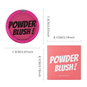 Single Rose Pink Matte Blush for Cheeks Face Blushes Makeup Palette, Rose Bean Monochrome Cream Blushes Palette Makeup for...