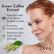 Antioxidant Rich Caffeine Eye Illuminating Serum, Organic Plant-Based Ingredients, Light Delicate Formula Quickly Absorbs ...