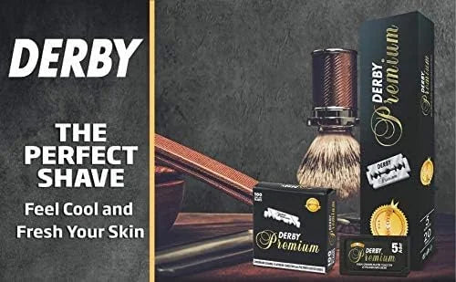 200 "Derby Premium" Single Edge Razor Blades for straight razor - Product Image