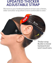 Mavogel Cotton Sleep Mask - Sleep Eye Mask for Women Men, Light Blocking Night Eyemask, Super Soft and Comfortable Eye Cov...