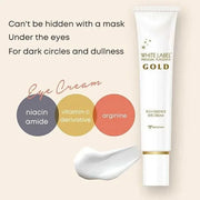 White Label Premium Placenta Gold Eye Cream 25g – Rich Moisturizing Cream With Placenta, Arginine and Light-Diffusing Ingr...
