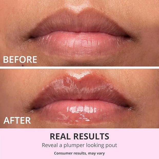 goPure Lip Plumper – Plumping lip gloss formula with Hyaluronic Acid & Peptides, moisturizing, volumizing, smooths the loo...
