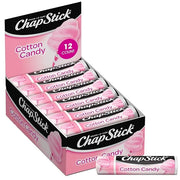 ChapStick Lip Moisturizer, Cotton Candy, 12-Pack – Limited Edition Bulk Lip Balm, Fun & Yummy, 0.15 Oz Ea - Product Image
