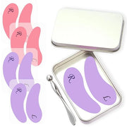 4 Pairs Reusable Under Eye Wrinkle Patches Silicone Mask, Plump Fine Lines & Wrinkles, with Metal Eye Cream Applicator, Ti...