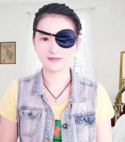 Adults Eye Patch Silk Single Eye Mask Amblyopia Corrected Visual Acuity Recovery Eye Patch Patch for Lazy Eye (Purple) - P...