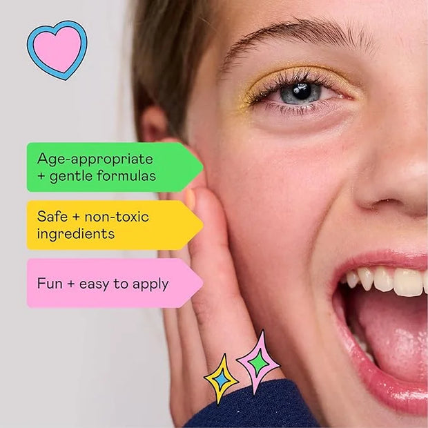 YAWN Lip Gloss Duo | High-Shine Gloss | Soothing Sunflower Seed Oil | Non-Toxic, Cruelty Free, Vegan | Makeup for Kids, Tw...