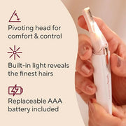 Finishing Touch Lumina Painless Hair Remover, Silver - Product Image