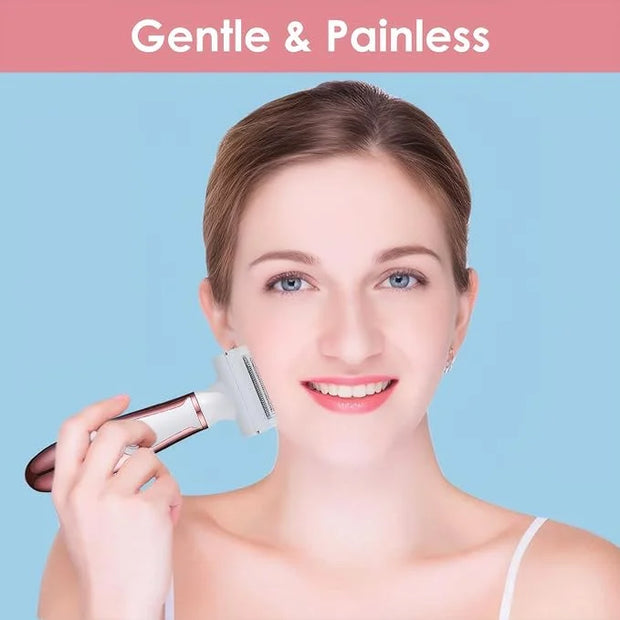4 in 1 Electric Razors for Women, Portable Shaver for Women, Rechargeable Trimmer for Face Arm Body Legs Underarm Bikini -...