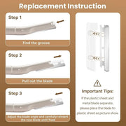 Eyebrow Razor Dermaplaning Tool with 10 Blade Refills Exfoliating Face Razors for Women Facial Razor for Peach Fuzz and Ey...