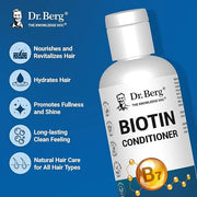 Dr. Berg Biotin Conditioner for Men & Women (Improved High-Performance Formula) - Independently Tested & Certified Paraben...