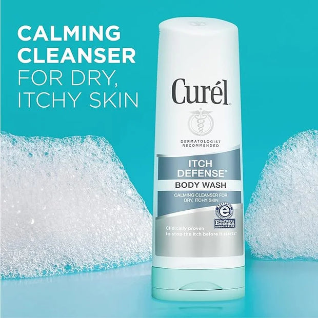 Curel Hydra Therapy Itch Defense Moisturizer and Body Wash Set, Wet Skin Lotion + Curel Itch Defense Calming Daily Cleanse...