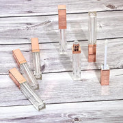 Mini Skater 6pcs 5ML Clear Empty Lip Gloss Tubes With Wand Reusable Refillable Travel Dispenser Bottle Vial With Rubber St...