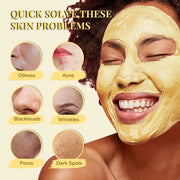 ANAI RUI Face Mask Gift Set, Turmeric Clay Mask - Green Tea Clay Mask - Dead Sea Minerals Mud Mask, Spa Facial Mask Set, F...