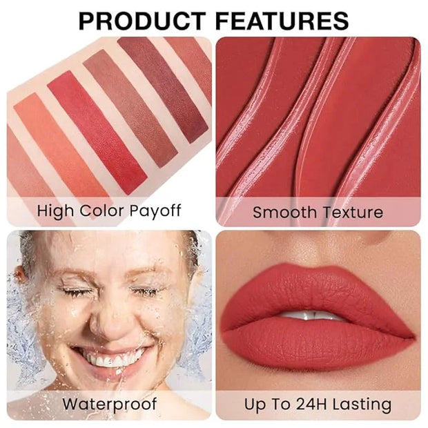 evpct Silky Smooth Lip Liner Pencil Retractable, Ruby Red Lip Liner Creamy Long-Lasting Formula for Precision Contouring M...
