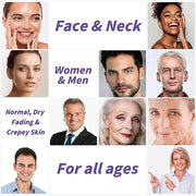 Unes Neck Firming Cream for Women & Men, Day & Night Face Moisturizer Cream for Hydration and Anti-Aging, Deep Tighten and...