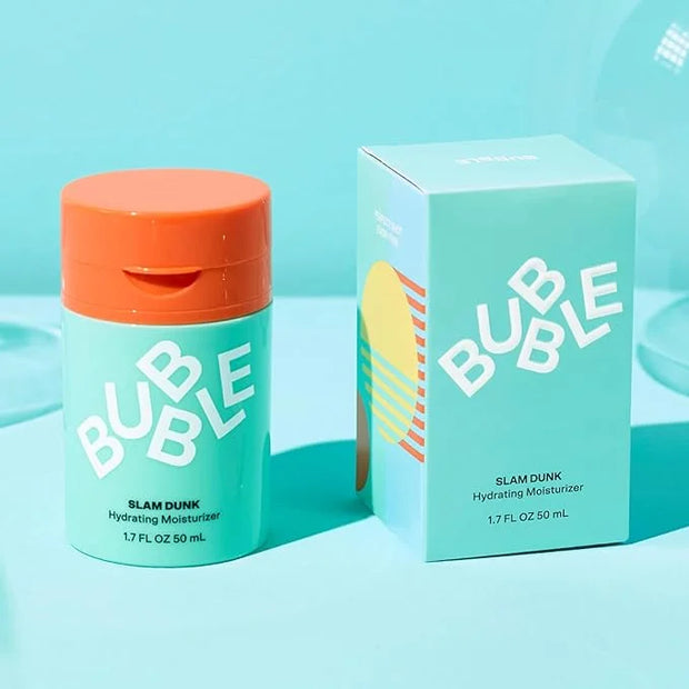 Bubble Skincare Slam Dunk Bundle - Hydrating Face Cream for Dry Skin Made with Vitamin E + Aloe Vera Juice for a Glowing C...