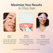 Solawave Eye Recovery Pro Kit | Red Light Therapy Eye Mask + LightBoost Eye Cream | Reduce Fine Lines & Wrinkles, Under Ey...