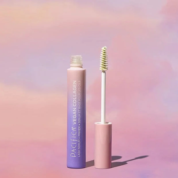 Pacifica Vegan Collagen Eye Lash Serum & Clear Mascara Primer – Conditioning Vitamin B & E Formula for Longer, Fuller Lash...
