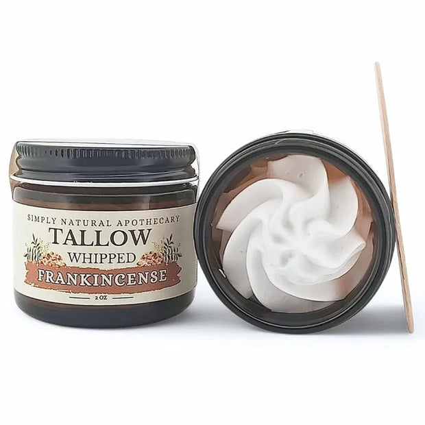 Beef Tallow for Skin Care, Face, Hands - Natural Moisturizer - Whipped - Organic Grass-Fed Beef Fat - Vitamins A, D, E, K ...