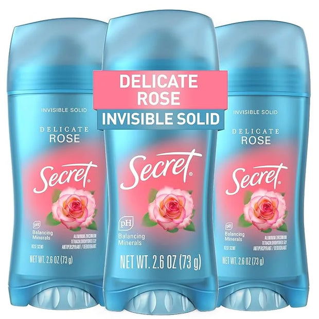 Secret Fresh Antiperspirant Deodorant for Women, 72hr Breathable Sweat & Odor Protection, Instant Freshness & Gentle, PH B...