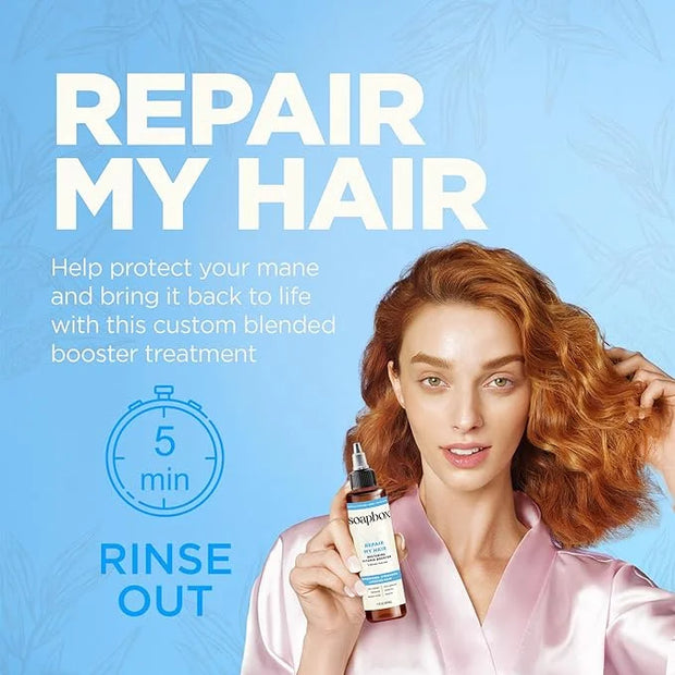 Soapbox Repairing Hair Treatment with Vitamin E, B5, Banana Extract, Flaxseed & Amino Acids - 5oz, Vegan, Paraben & Cruelt...
