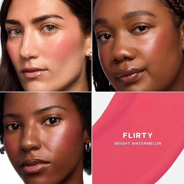 Saie Dew Liquid Blush for Cheeks - Hydrating Cream Blush Stick with a Blendable + Buildable Formula - Skincare Infused Dew...
