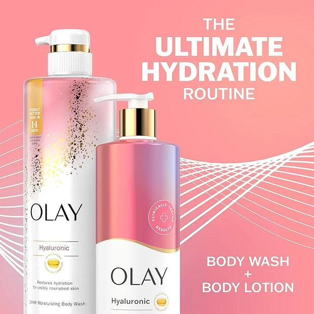 Olay Body Lotion for Women, Nourishing with Hyaluronic Acid Serum, Visibly Soften & Smooth Skin, 24hr Moisture & Hydration...
