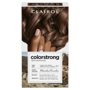 Clairol ColorStrong Permanent Zero Ammonia Hair Dye, 6.1 Light Ash Brown - Machu Picchu Hair Color, Pack of 1 - Product Image