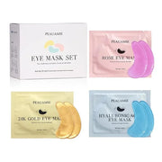 Under Eye Patches Gold and Hyaluronic Acid for puffy eyes,Rose Eye Masks for Dark Circles and Puffiness skin care Smooth W...