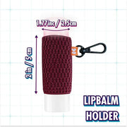LipBalm Holder with Keychain, Lipstick Holder