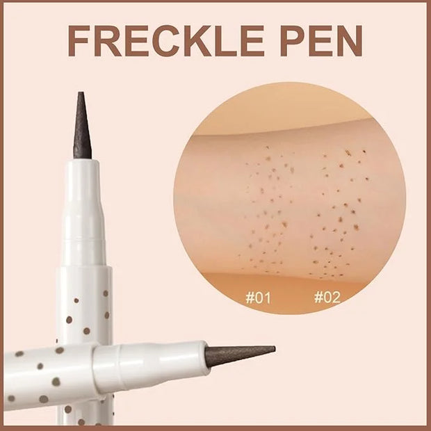 Erinde Natural Freckle Blush Makeup Kit - Liquid Freckle Pen & Fake Freckles Stamp Air Cushion & Powder Cushion Blush, Lon...