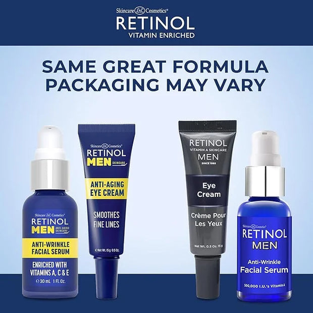 Retinol Men Eye Cream Reduces Puffiness & Dark Circles, Boost Hydration & Minimize Visible Signs Of Aging Men Facial Serum...