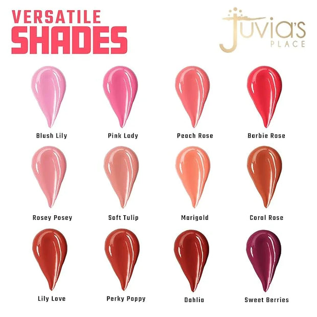 Juvia's Place Blushed Liquid Blush BlushLily - Dewy Tint Cheeks Makeup Glow Pigment Effortless Beauty Long Lasting Cosmeti...