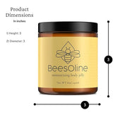 BeesOline Multi-Purpose Natural & Organic Moisturizer-PETROLEUM FREE, Soothes dry cracked itchy skin, protectant beeswax, ...