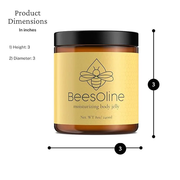 BeesOline Multi-Purpose Natural & Organic Moisturizer-PETROLEUM FREE, Soothes dry cracked itchy skin, protectant beeswax, ...