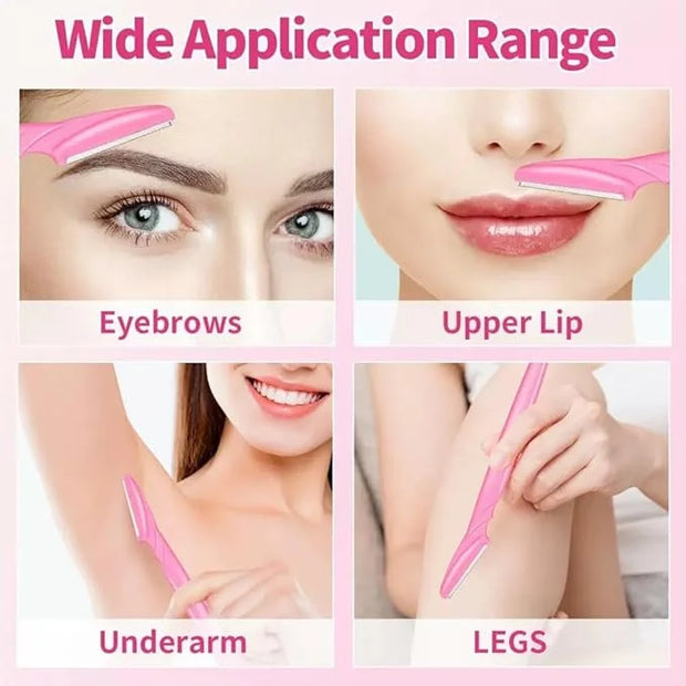 ﻿66PCS Eyebrow Razor Multipurpose Exfoliating Dermaplaning Tool for Face Facial and Eyebrow Shaper with Precision Cover fo...