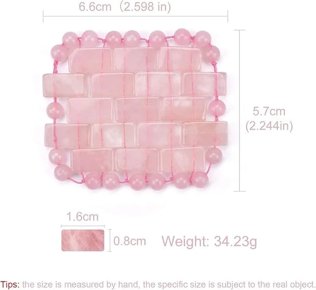 ideayard Rose Quartz Eye Mask, Mini Eye Mask Natural Quartz Mask for Eliminate Wrinkles Puffiness (Rose quartz-2) - Produc...