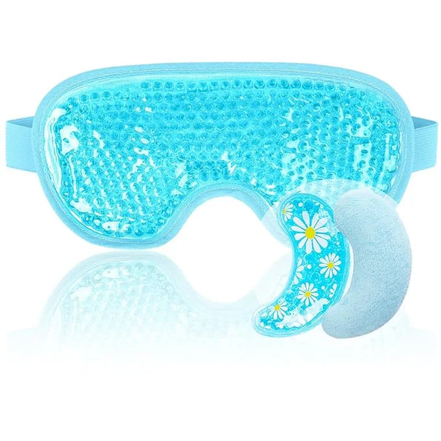NEWGO Cooling Eye Mask Gel Under Eye Pads Set for Dark Circles, Under Eye Bags, Puffy Eyes, Migraines, Dry Eyes, Post-Surg...