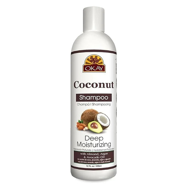 OKAY COCONUT OIL DEEP MOISTURIZING SHAMPOO 12oz / 355ml - Product Image