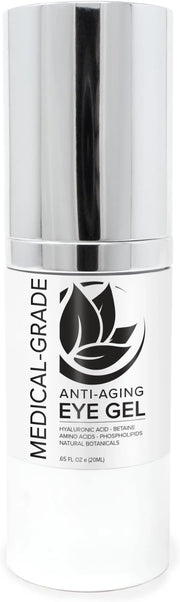 Microderm GLO - Active Anti-Aging Eye Gel, Reduces Dark Circles, Puffy Eyes, Crow's Feet and Fine Lines & Wrinkles, Packed...