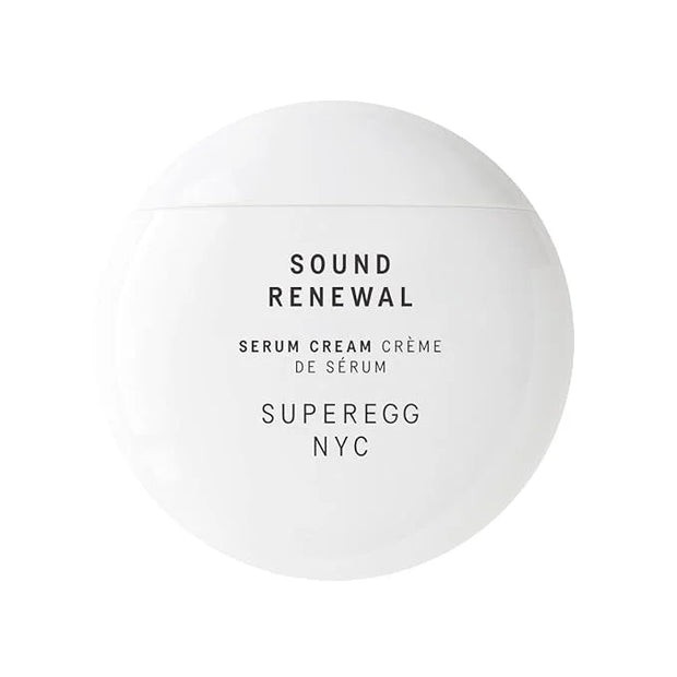 SUPEREGG Sound Renewal Serum Cream: For a fresh, luminous complexion. Nourishing serum cream with Panthenol and EGCG. 60 M...