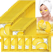 Gold Under Eye Patches - 30 Pairs Golden Glow Under Eye Patches for Dark Circles,Gold Moisturizing Eye Skin Mask for Women...