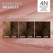 L’Oreal Paris Excellence Universal Nudes Permanent Hair Color, Ammonia Free Hair Dye for Gray Hair Coverage, 4N Natural Da...