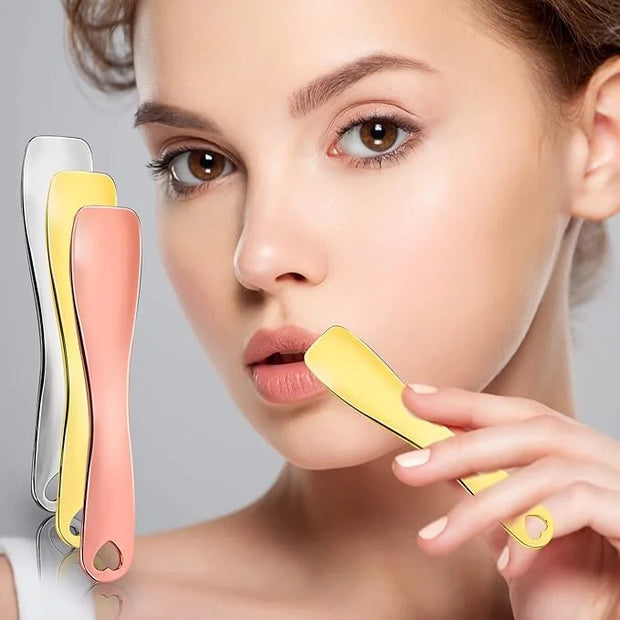 Sibba 3 Pieces Facial Massage Spatula Sticks Mini Skincare Tiny Spoons Face Eye Cream Lotion Makeup Applicator Tools Brush...