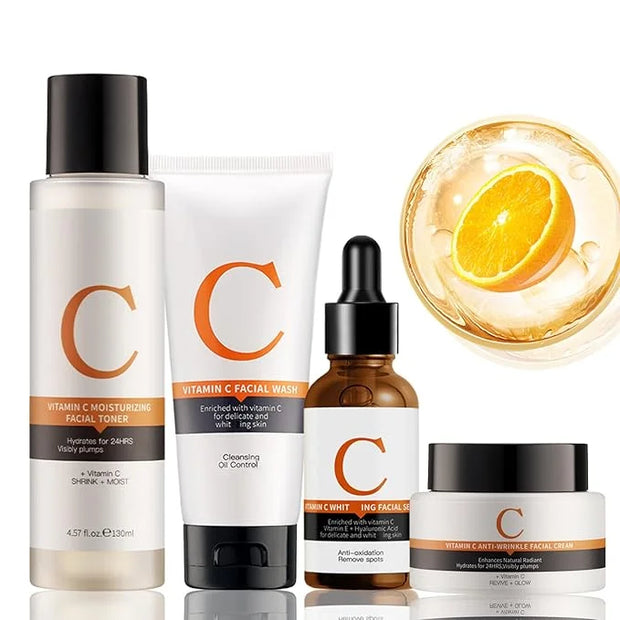 Vitamin C Skin Care Sets & Kits, Skincare Gift Set for Teenage Girls, Women Beauty Gift Sets Skin Care Kit with Cleanser,T...