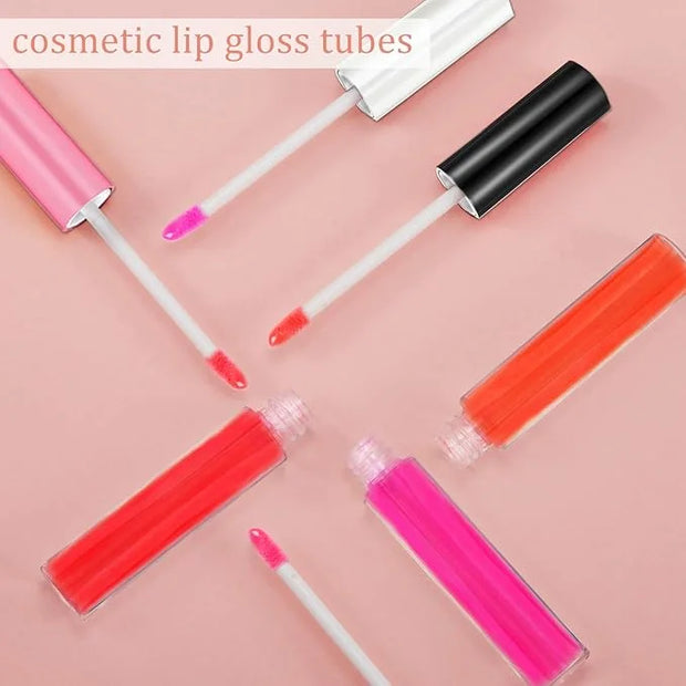 30 Piece Lip Gloss Tube 10 ml Empty Refillable Lip Balm Bottle Clear Plastic Gloss Container Reusable Lipstick Bottle with...